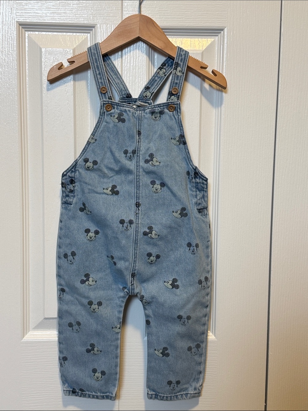H&M Mickey Mouse Denim overalls